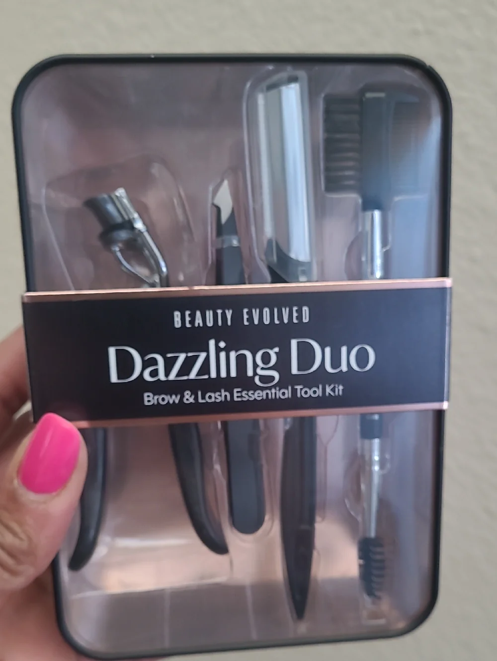 Dazzling Duo Brow & Lash Tool Kit - Rose Gold/Black